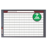 Quartet® InView Custom Whiteboard, 36 x 24, White/Clear Surface, Graphite Fiberboard Frame (QRT72982) Each