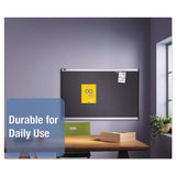 Quartet® Prestige Gray Diamond Mesh Bulletin Board, 36 x 24, Gray Surface, Silver Aluminum/Plastic Frame (QRTB443A) Each