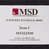 McKesson Feeding Pump Backpack Black, Pump Pocket, Outside View Window, Solution Wrap, Support Straps, 2 X 8 X 13 Inch (1138435_EA) 1/EA