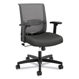 HON® Convergence Mid-Back Task Chair, Swivel-Tilt, Supports Up to 275 lb, 16.5" to 21" Seat Height, Iron Ore Seat, Black Back/Base (HONCMZ1ACU19) Each