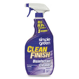Simple Green® Clean Finish Disinfectant Cleaner, Herbal, 32 oz Spray Bottle, 12/Carton (SMP01032) Case of 12
