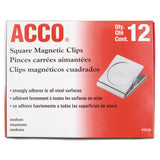 ACCO Magnetic Clip, 1" Jaw Capacity, Silver, 12/Pack (ACC72132) Each