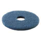 Boardwalk® Scrubbing Floor Pads, 14" Diameter, Blue, 5/Carton (BWK4014BLU) Case of 5