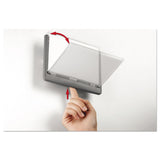 Durable® Click Sign Holder For Interior Walls, 6.75 x 0.63 x 5.13, Gray (DBL497737) Each