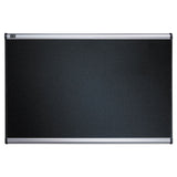 Quartet® Prestige Embossed Foam Bulletin Board, 72 x 48, Black Surface, Silver Aluminum Frame (QRTB347A) Each