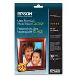Epson® Ultra Premium Photo Paper Glossy, 11.8 mil, 5 x 7, Glossy White, 20/Pack (EPSS041945) Pack of 20