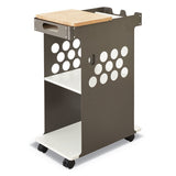 Safco Mini Rolling Storage Cart, 29.75w x 15.75d x 16.5h, White, 200-lb Capacity (SAF5209WH) Each