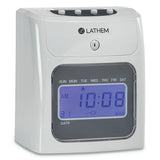 Lathem® Time 400E Top-Feed Time Clock Bundle, Digital Display, White (LTH400EKIT) Each