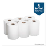 Georgia Pacific® Professional SofPull Center-Pull Perforated Paper Towels, 1-Ply, 7.8 x 15, White, 320/Roll, 6 Rolls/Carton (GPC28124) 6 Rolls