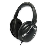Maxell® Bass 13 Headphone with Mic, 4 ft Cord, Black (MAX199840) Each