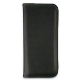 Universal® Business Card Holder, Holds 160 3.5 x 2 Cards, 4.75 x 10.13, Vinyl, Black (UNV26850) Each