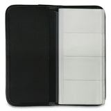 Universal® Business Card Holder, Holds 160 3.5 x 2 Cards, 4.75 x 10.13, Vinyl, Black (UNV26850) Each