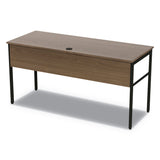 Linea Italia® Urban Series Desk Workstation, 59" x 23.75" x 29.5", Natural Walnut (LITUR601NW) Each
