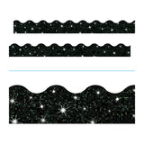 TREND® Terrific Trimmers Sparkle Border, 2.75" x 32 ft, Black (TEPT91417) Each