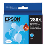 Epson® T288XL220-S (T288XL) DURABrite Ultra High-Yield Ink, 450 Page-Yield, Cyan (EPST288XL220S) Each