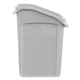 Rubbermaid® Commercial Slim Jim Under-Counter Container, 23 gal, Polyethylene, Gray (RCP2026721) Each