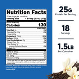 Nutricost Whey Protein Concentrate Oral Supplement Vanilla Flavor Powder 1.5 lb. Canister (1270266_CS) 6/CS