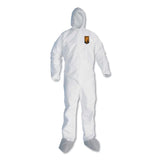 KleenGuard™ A45 Liquid and Particle Protection Surface Prep/Paint Coveralls, Large, White, 25/Carton (ANS48973) Case of 25