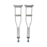 McKesson Underarm Crutches Pediatric 4 Foot to 4 Foot 6 Inch User Height Aluminum Frame 175 lbs. Weight Capacity (1076178_PR) 1/PR