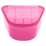 McKesson Denture Cup 8 oz. Pink Hinged Lid Single Patient Use (1177280_EA) 1/EA