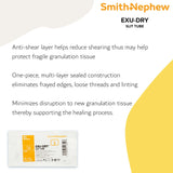 EXU-DRY Anti-Shear Super Absorbent Dressing 2 X 3 Inch Slit Tube (474300_EA) 1/EA