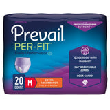 Prevail® Per-Fit® Female Adult Absorbent Underwear Pull On with Tear Away Seams Medium Disposable Moderate Absorbency (881922_BG) 20/BG