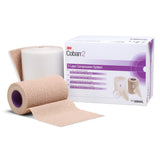 3M™ Coban™ 2 2 Layer Compression Bandage System 4 Inch X 3-4/5 Yard / 4 Inch X 6-3/10 Yard Self-Adherent / Pull On Closure Tan / White NonSterile 35 to 40 mmHg (993482_CS) 8/CS
