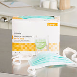 McKesson Surgical Mask Anti-fog ASTM Level 1 Tie Closure One Size Fits Most (206486_CS) 300/CS