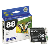 Epson® T088120-S (88) Ink, Black (EPST088120S) Each