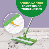 Swiffer® Wet Saturated Wet Mop Pad Bound Edge White Cloth Disposable (1260306_BX) 12/BX