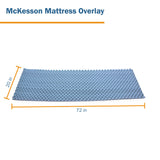 McKesson Mattress Overlay Pressure Redistribution Type 72 L X 20 W X 2 H Inch For Use with Bed Mattresses (929216_EA) 1/EA