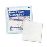 First Aid Only™ SmartCompliance Gauze Pads, Sterile, 12-Ply, 3 x 3, 5 Dual-Pads/Pack (FAOFAE5005) Each