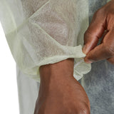McKesson Protective Procedure Gown X-Large Yellow NonSterile Not Rated Disposable (1247974_CS) 100/CS