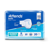 Attends® Advanced Unisex Adult Incontinence Brief Regular Disposable Heavy Absorbency (950224_BG) 20/BG
