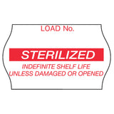 Comply™ Pre-Printed Label Laboratory Use Red Label Sterilized Red Sterilization Label 5/8 X 1-1/8 Inch (232435_CS) 12/CS