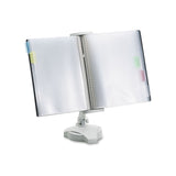 Fellowes® Reference Rack, Plastic, Letter, 10 Pockets, Platinum (FEL22300) Each