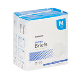 McKesson Ultra Unisex Adult Incontinence Brief Medium Disposable Heavy Absorbency (800832_CS) 6/CS