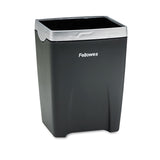 Fellowes® Office Suites Divided Pencil Cup, Plastic, 3.13 x 3.13 x 4.25, Black/Silver (FEL8032301) Each