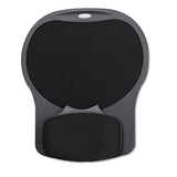 Fellowes® Easy Glide Gel Mouse Pad with Wrist Rest, 10 x 12, Black (FEL93730) Each