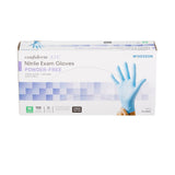 McKesson Confiderm® 4.5C Exam Glove Medium NonSterile Nitrile Standard Cuff Length Textured Fingertips Blue Chemo Tested (921603_BX) 100/BX