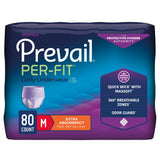 Prevail® Per-Fit® Female Adult Absorbent Underwear Pull On with Tear Away Seams Medium Disposable Moderate Absorbency (881922_CS) 80/CS