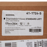 McKesson Bed Pillow 17 X 24 Inch White Single Patient Use (939596_CS) 12/CS