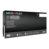 MICROFLEX® MidKnight™ Exam Glove Small NonSterile Nitrile Standard Cuff Length Fully Textured Black Fentanyl Tested (688020_CS) 10/CS