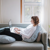 Kanjo Positioning Pillow 57 X 7 X 30 Inch Gray Reusable (1236435_EA) 1/EA