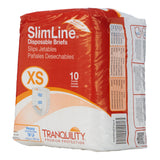 Tranquility® Slimline® Unisex Adult Incontinence Brief X-Small Disposable Heavy Absorbency (417011_CS) 100/CS