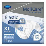MoliCare® Premium Elastic 6D Unisex Adult Incontinence Brief X-Large Disposable Moderate Absorbency (1174289_BG) 14/BG