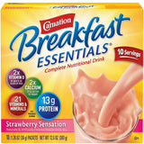 Carnation Breakfast Essentials® Oral Supplement Strawberry Sensation Flavor Powder 1.26 oz. Individual Packet (714273_BX) 10/BX