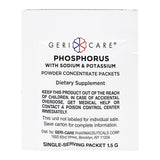 Geri-Care® Dietary Supplement Phosphorus / Sodium / Potassium 250 mg -160 mg - 280 mg Strength Oral Powder 100 per Box Strawberry Flavor (1179898_PK) 100/PK