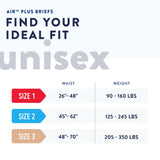 Prevail® Air™ Unisex Adult Incontinence Brief Size 1 / Medium Disposable Heavy Absorbency (1234063_CS) 80/CS