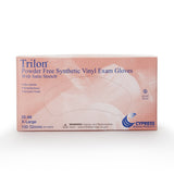 Trilon® Exam Glove X-Large NonSterile Vinyl Standard Cuff Length Smooth Clear Not Rated WITH PROP. 65 WARNING (287772_CS) 1000/CS